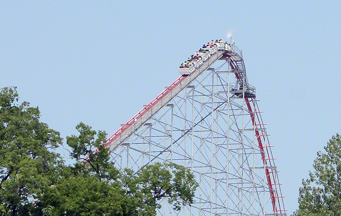 The Magnum XL-200 Roller Coaster at Cedar Point Amusement Park, Sandusky Ohio