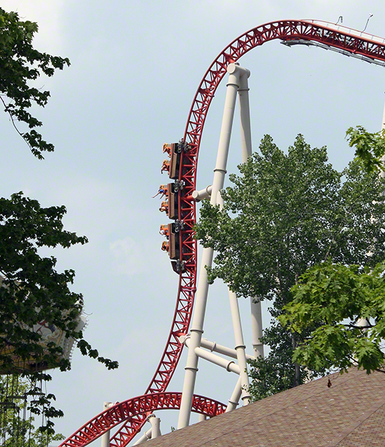 The Maverick Roller Coaster at Cedar Point Amusement Park, Sandusky Ohio