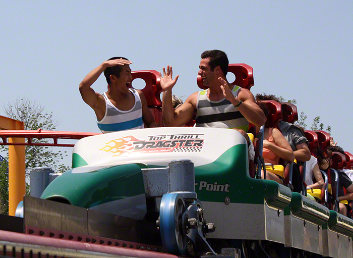 The Top Thrill Dragster Roller Coaster at Cedar Point Amusement Park, Sandusky Ohio