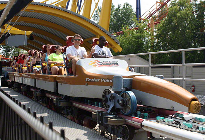 The Top Thrill Dragster Roller Coaster at Cedar Point Amusement Park, Sandusky Ohio