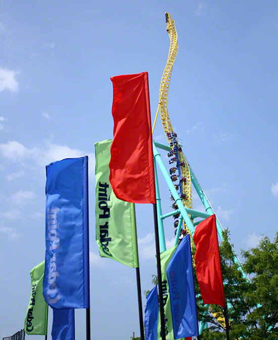 The Wicked Twister Roller Coaster at Cedar Point Amusement Park, Sandusky Ohio