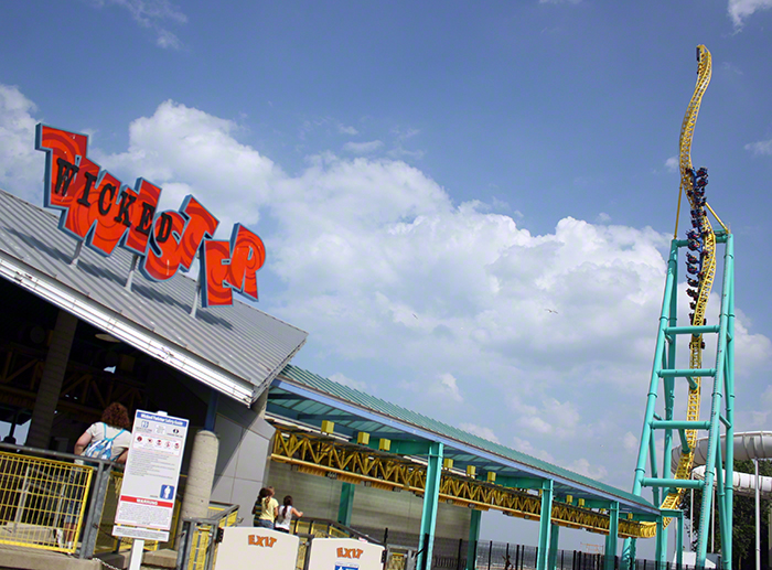 The Wicked Twister Roller Coaster at Cedar Point Amusement Park, Sandusky Ohio