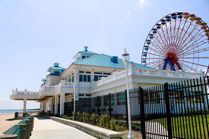 The Cedar Point Beach at  Cedar Point, Sandusky, Ohio