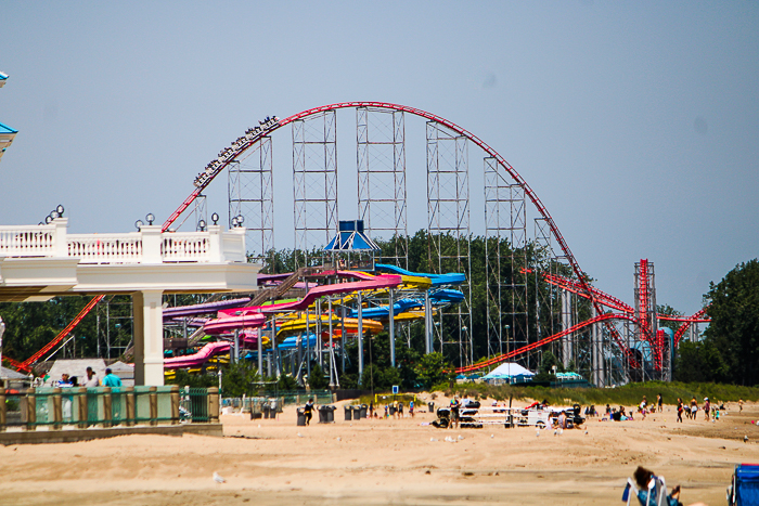 The Cedar Point Beach at Cedar Point, Sandusky, Ohio