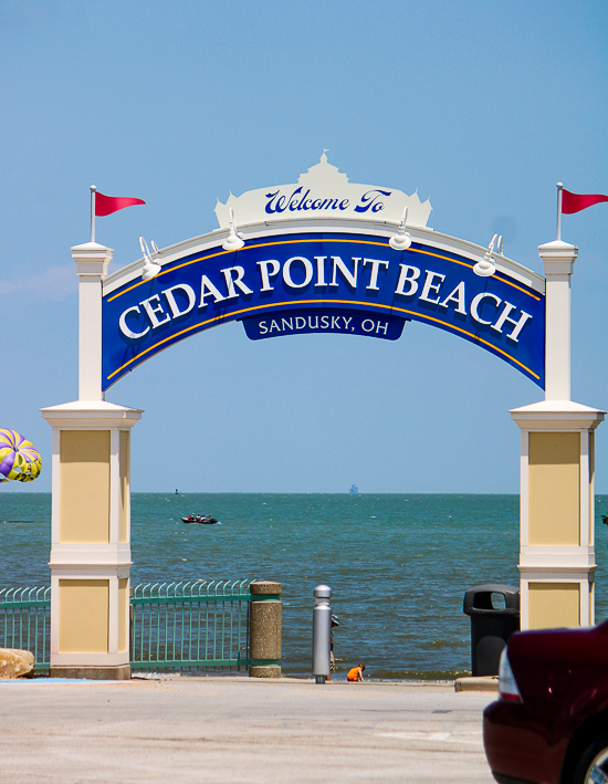 The Cedar Point Beach at  Cedar Point, Sandusky, Ohio