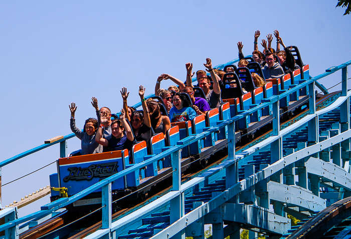 The Blue Streak Roller Coaster at Cedar Point, Sandusky, Ohio