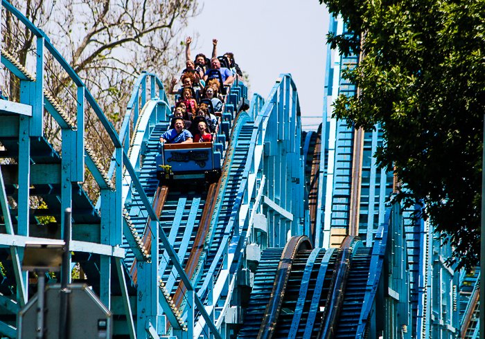 The Blue Streak Roller Coaster at Cedar Point, Sandusky, Ohio