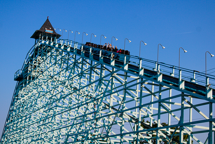 The Blue Streak Roller Coaster at Cedar Point, Sandusky, Ohio