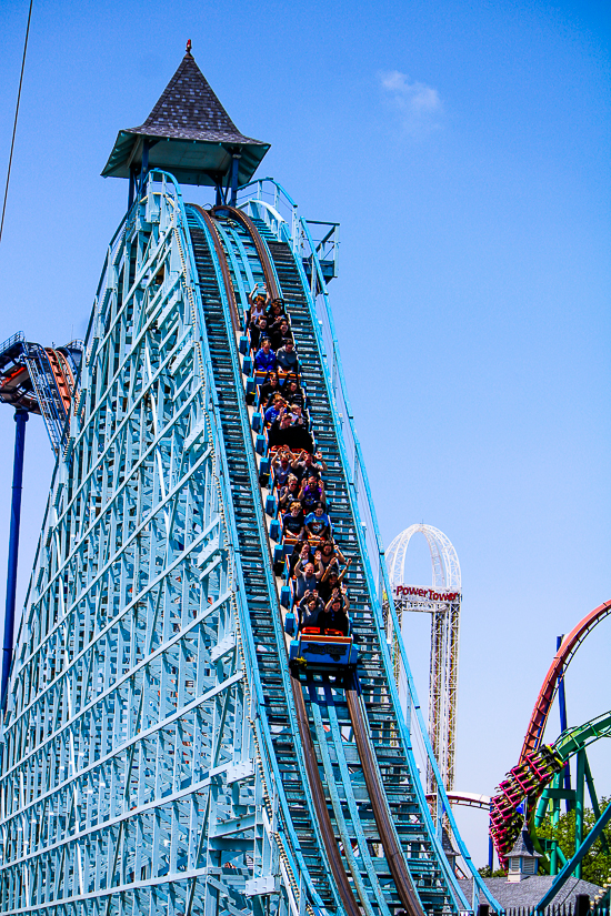 The Blue Streak Roller Coaster at Cedar Point, Sandusky, Ohio