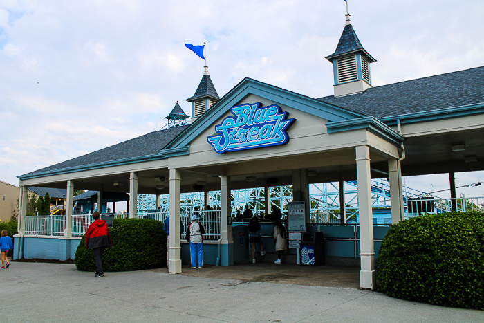 The Blue Streak Roller Coaster at Cedar Point, Sandusky, Ohio