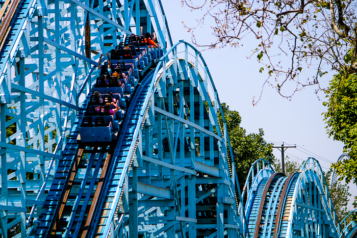 The Blue Streak Roller Coaster at Cedar Point, Sandusky, Ohio