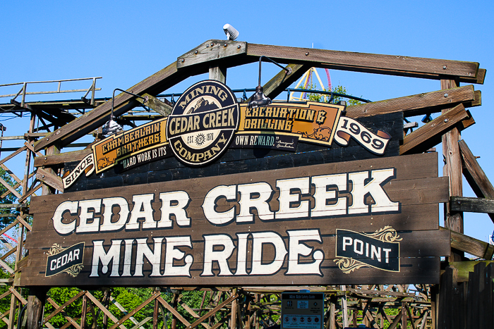 The Cedar Creek Mine Ride Rollercoaster at Cedar Point, Sandusky, Ohio