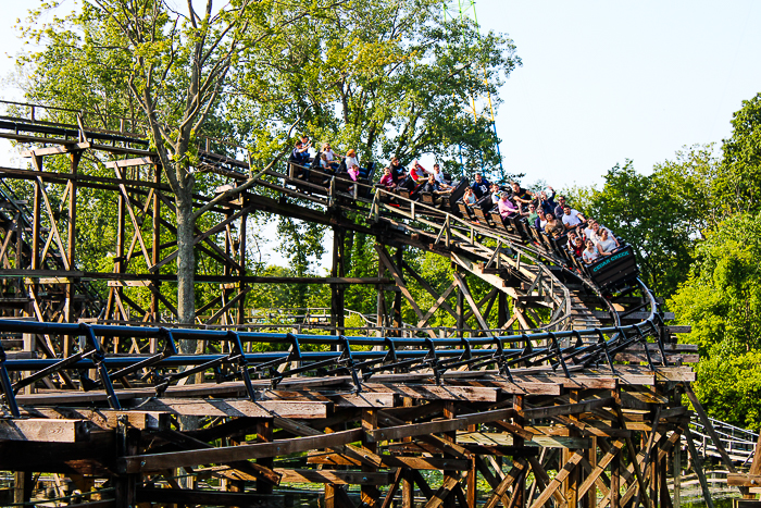 The Cedar Creek Mine Ride Rollercoaster at Cedar Point, Sandusky, Ohio