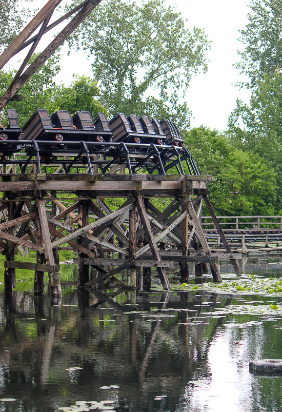 The Cedar Creek Mine Ride Rollercoaster at Cedar Point, Sandusky, Ohio