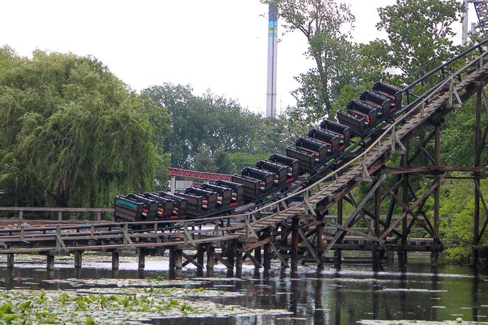 The Cedar Creek Mine Ride Rollercoaster at Cedar Point, Sandusky, Ohio