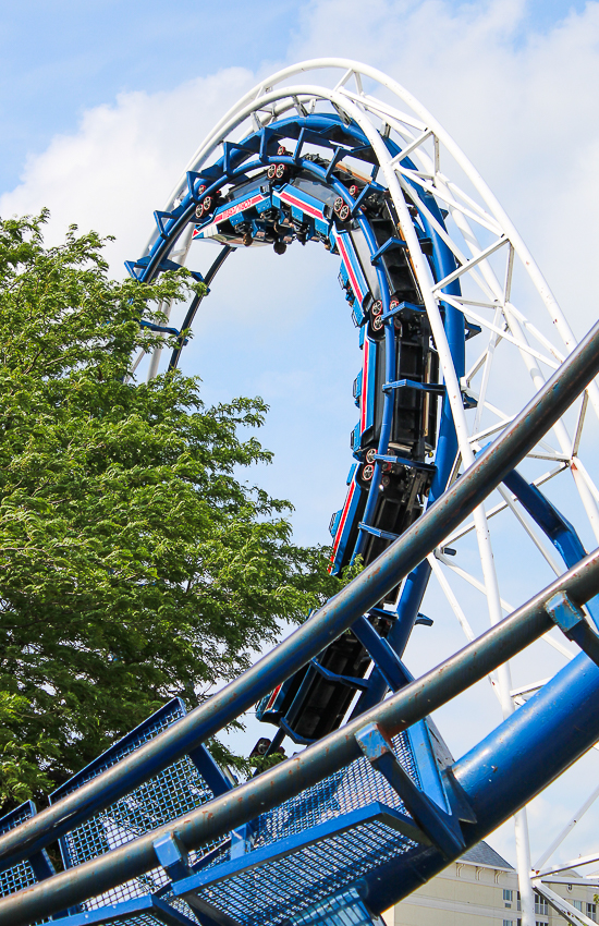 The Corkscrew Roller Coaster at Cedar Point, Sandusky, Ohio