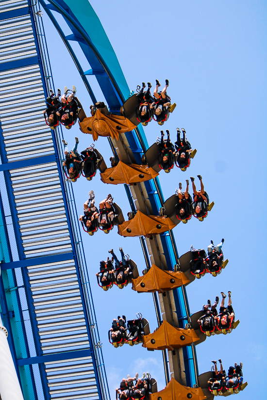 The Gatekeeper wing coaster at Cedar Point, Sandusky, Ohio