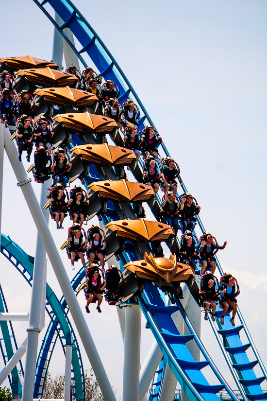 The Gatekeeper wing coaster at Cedar Point, Sandusky, Ohio