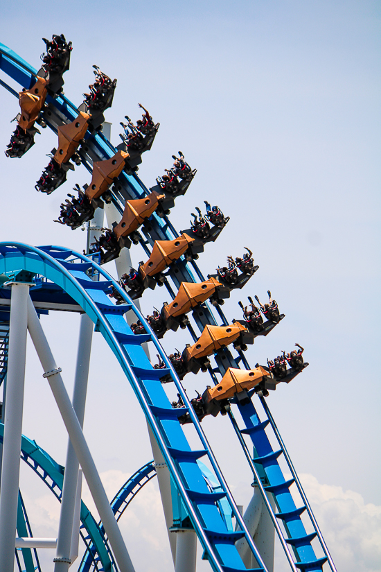 The Gatekeeper wing coaster at Cedar Point, Sandusky, Ohio