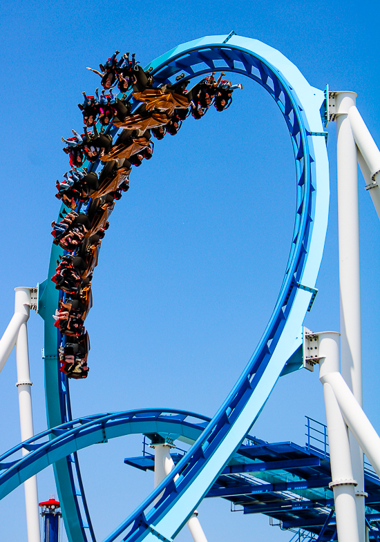 The Gatekeeper wing coaster at Cedar Point, Sandusky, Ohio