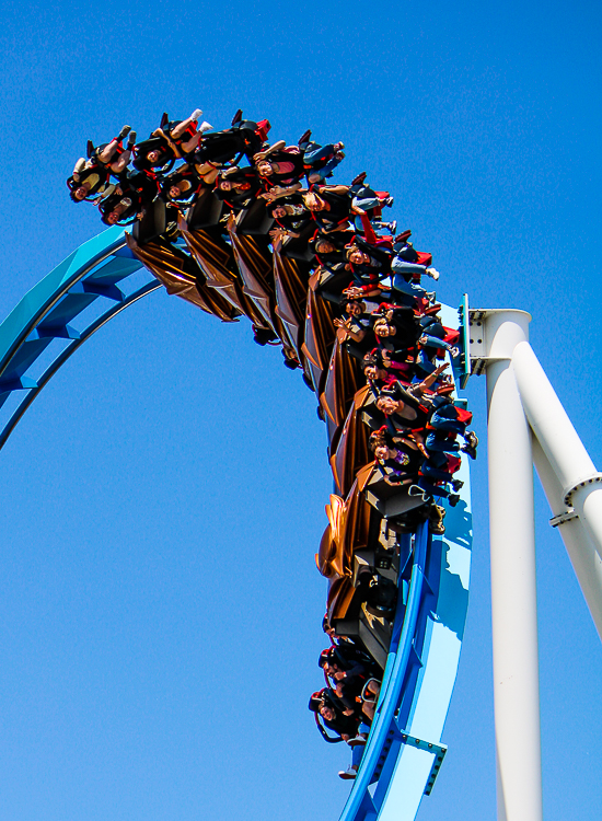 The Gatekeeper wing coaster at Cedar Point, Sandusky, Ohio