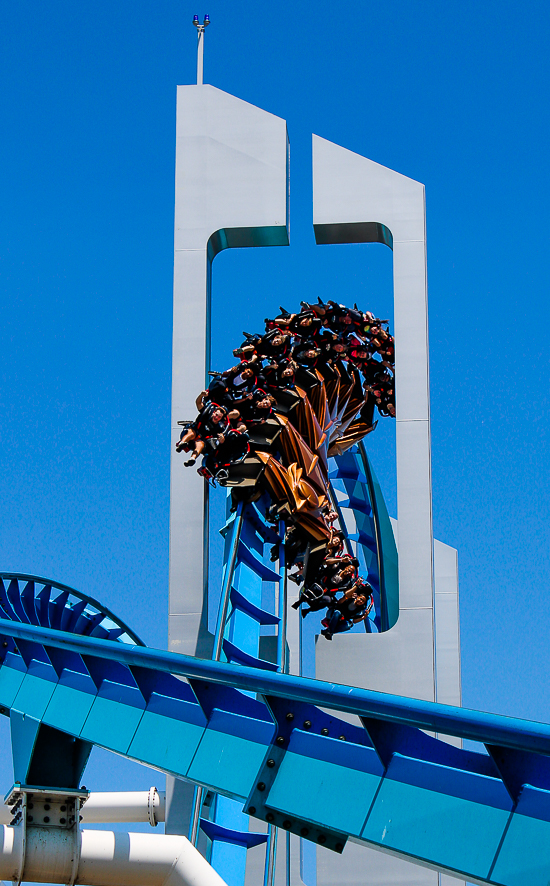 The Gatekeeper wing coaster at Cedar Point, Sandusky, Ohio