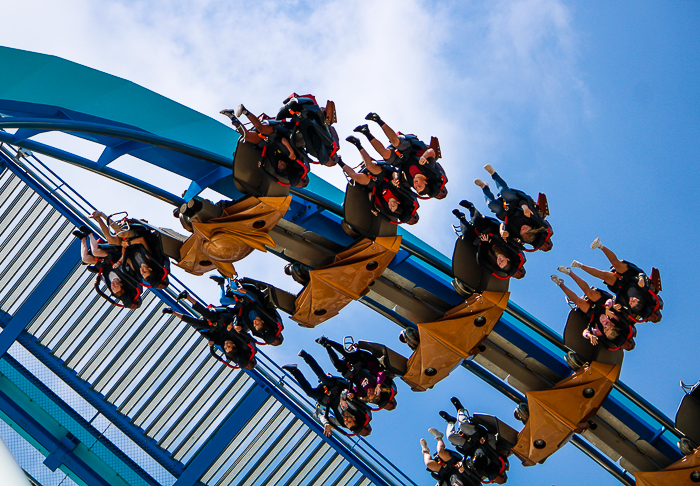 The Gatekeeper wing coaster at Cedar Point, Sandusky, Ohio