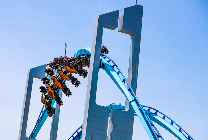 The Gatekeeper wing coaster at Cedar Point, Sandusky, Ohio