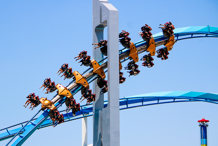 The Gatekeeper wing coaster at Cedar Point, Sandusky, Ohio