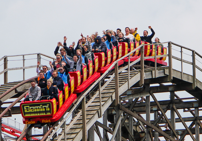 The Gemini Rollercoaster at Cedar Point, Sandusky, Ohio