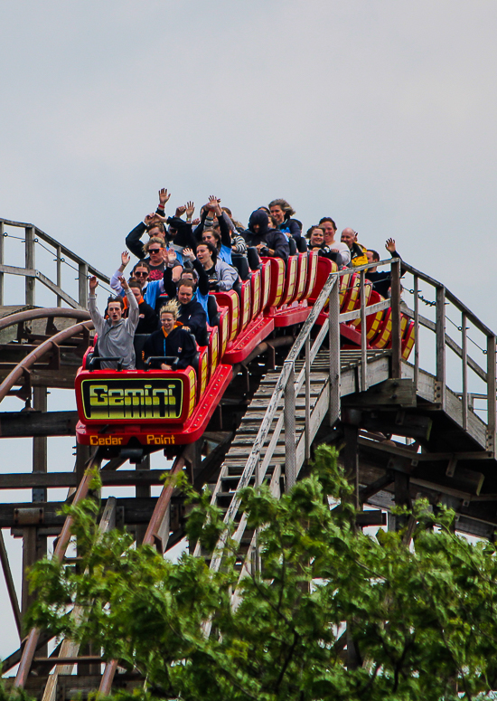 The Gemini Rollercoaster at Cedar Point, Sandusky, Ohio