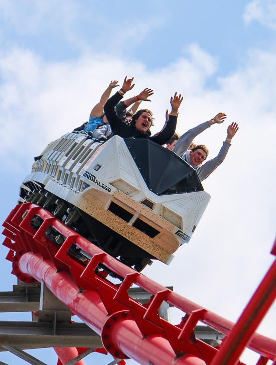 The Magnum XL-200 rollercoaster at Cedar Point, Sandusky, Ohio