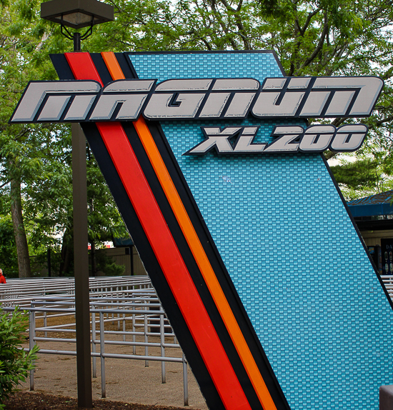 The Magnum XL-200 roller coaster at Cedar Point, Sandusky, Ohio