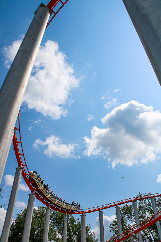 The Magnum XL-200 roller coaster at Cedar Point, Sandusky, Ohio