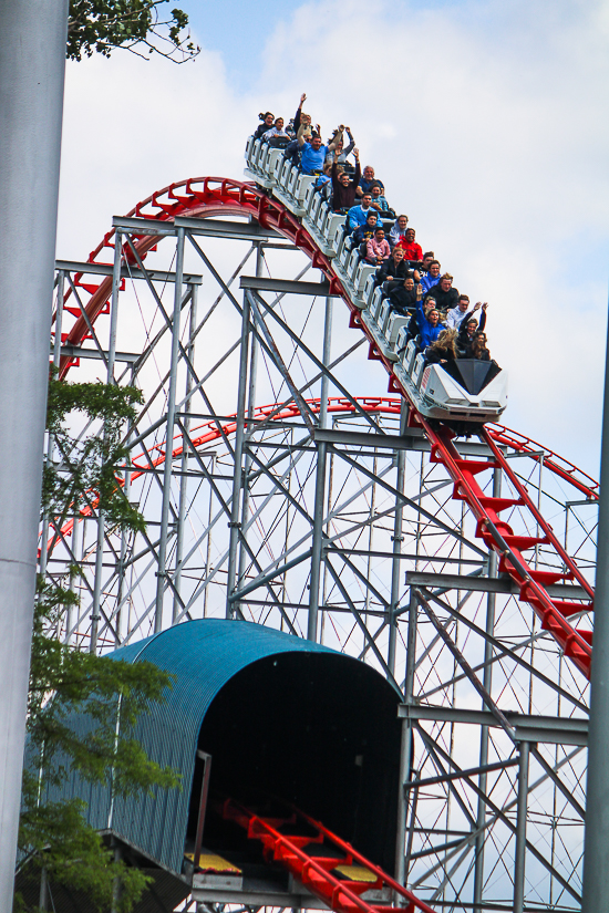 The Magnum XL-200 rollercoaster at Cedar Point, Sandusky, Ohio