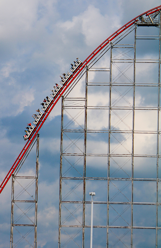 The Magnum XL-200 roller coaster at Cedar Point, Sandusky, Ohio