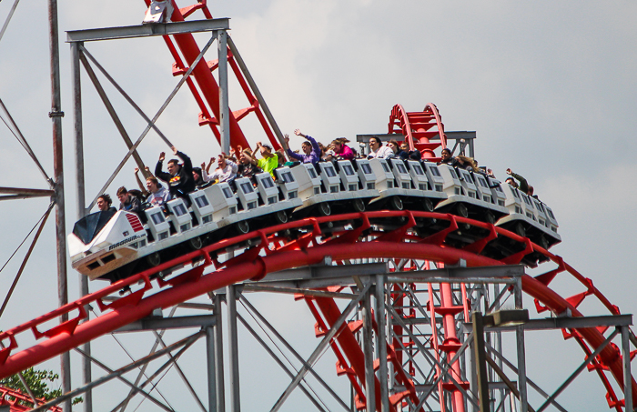 The Magnum XL-200 roller coaster at Cedar Point, Sandusky, Ohio