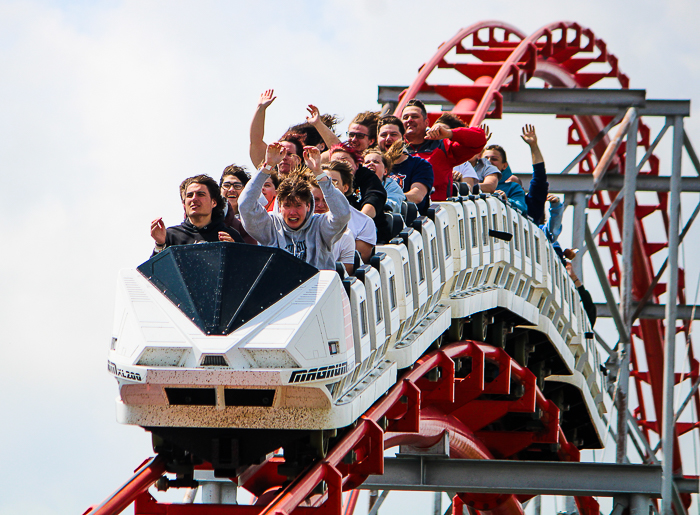 The Magnum XL-200 rollercoaster at Cedar Point, Sandusky, Ohio