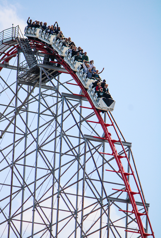 The Magnum XL-200 rollercoaster at Cedar Point, Sandusky, Ohio