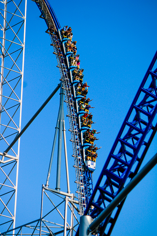 The Millennium Force Roller Coaster at Cedar Point, Sandusky, Ohio