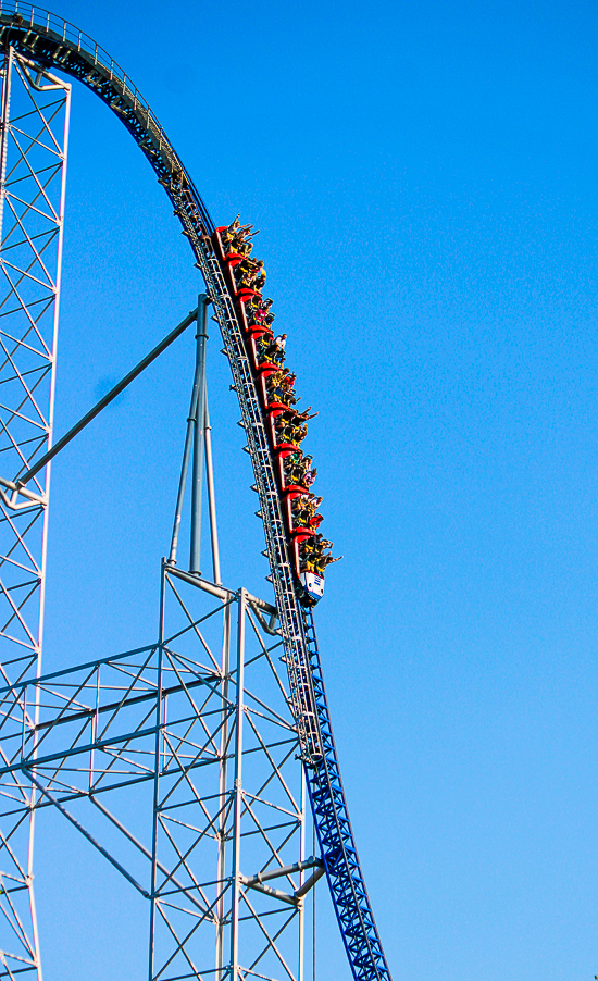 The Millennium Force Roller Coaster at Cedar Point, Sandusky, Ohio