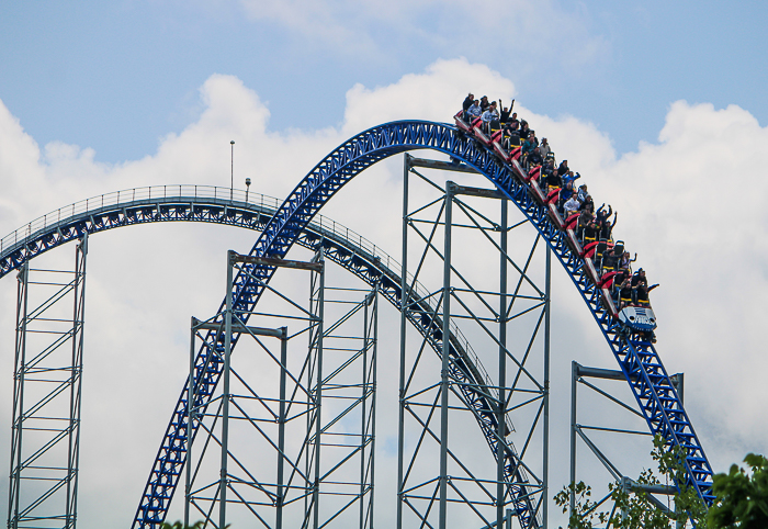 The Millennium Force Roller Coaster at Cedar Point, Sandusky, Ohio