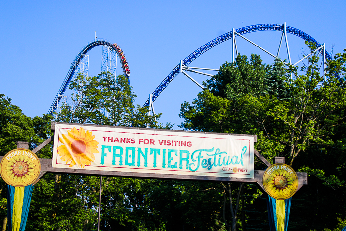 The Millennium Force Roller Coaster at Cedar Point, Sandusky, Ohio