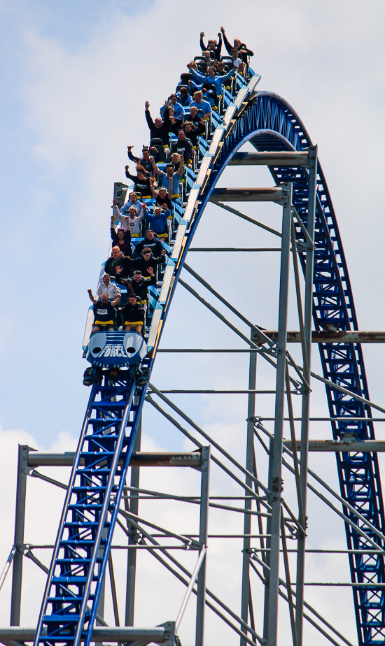 The Millennium Force Roller Coaster at Cedar Point, Sandusky, Ohio