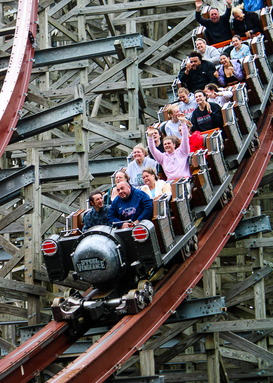 The Steel Vengance Rollercoaster at Cedar Point, Sandusky, Ohio