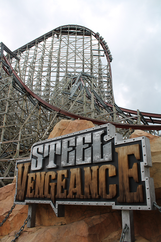 The Steel Vengance Rollercoaster at Cedar Point, Sandusky, Ohio