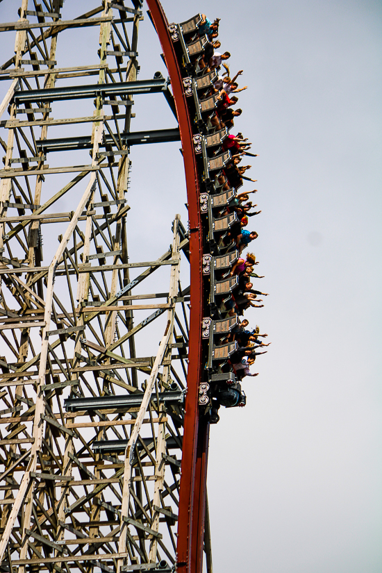 The Steel Vengance Roller coaster at Cedar Point, Sandusky, Ohio