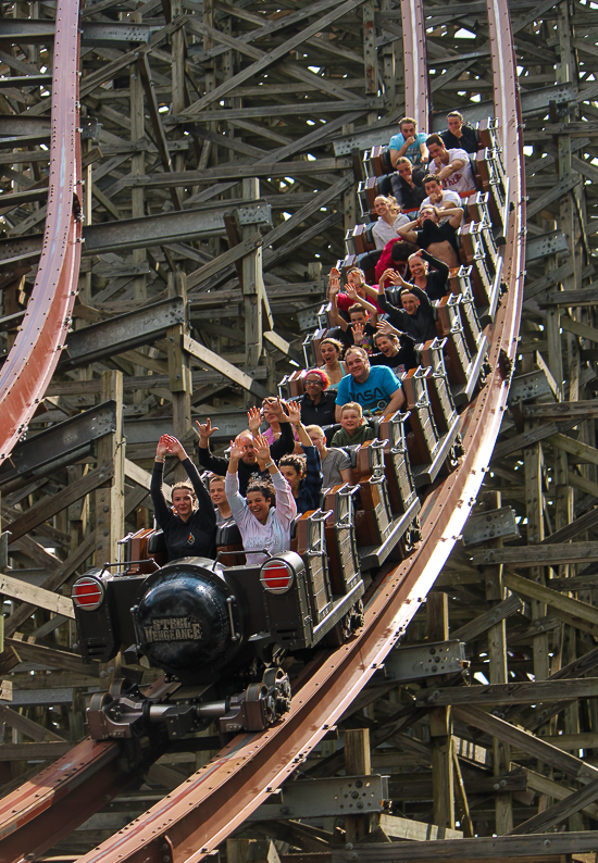 The Steel Vengance rollercoaster at Cedar Point, Sandusky, Ohio