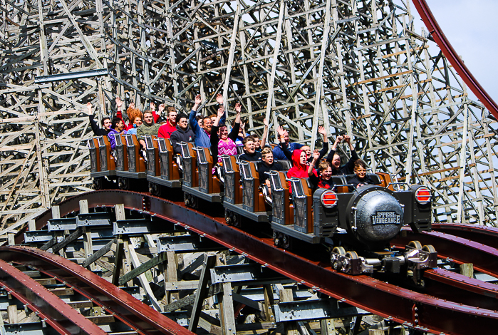 The Steel Vengance rollercoaster at Cedar Point, Sandusky, Ohio