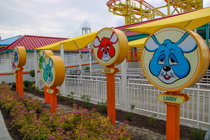 The Wild Mouse roller coaster at Cedar Point, Sandusky, Ohio